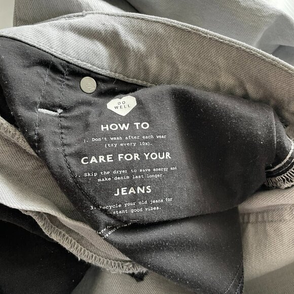 Madewell High Rise Denim Light Wash Casual Slim Demi-Boot Jeans Gray 27 - Picture 8 of 8